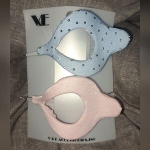 V & E Accessories Hair Clip Set Of 2: Blue/Pink